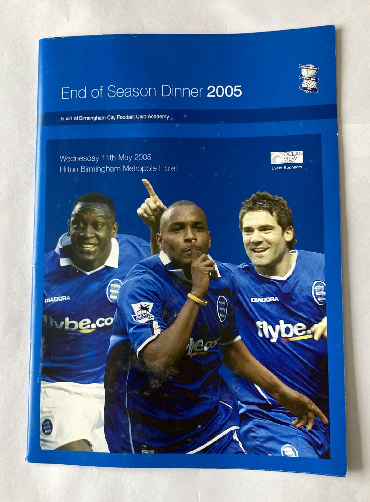 BIRMINGHAM CITY End of Season Awards Dinner 2005 brochure FREE POSTAGE for sale on Ebay