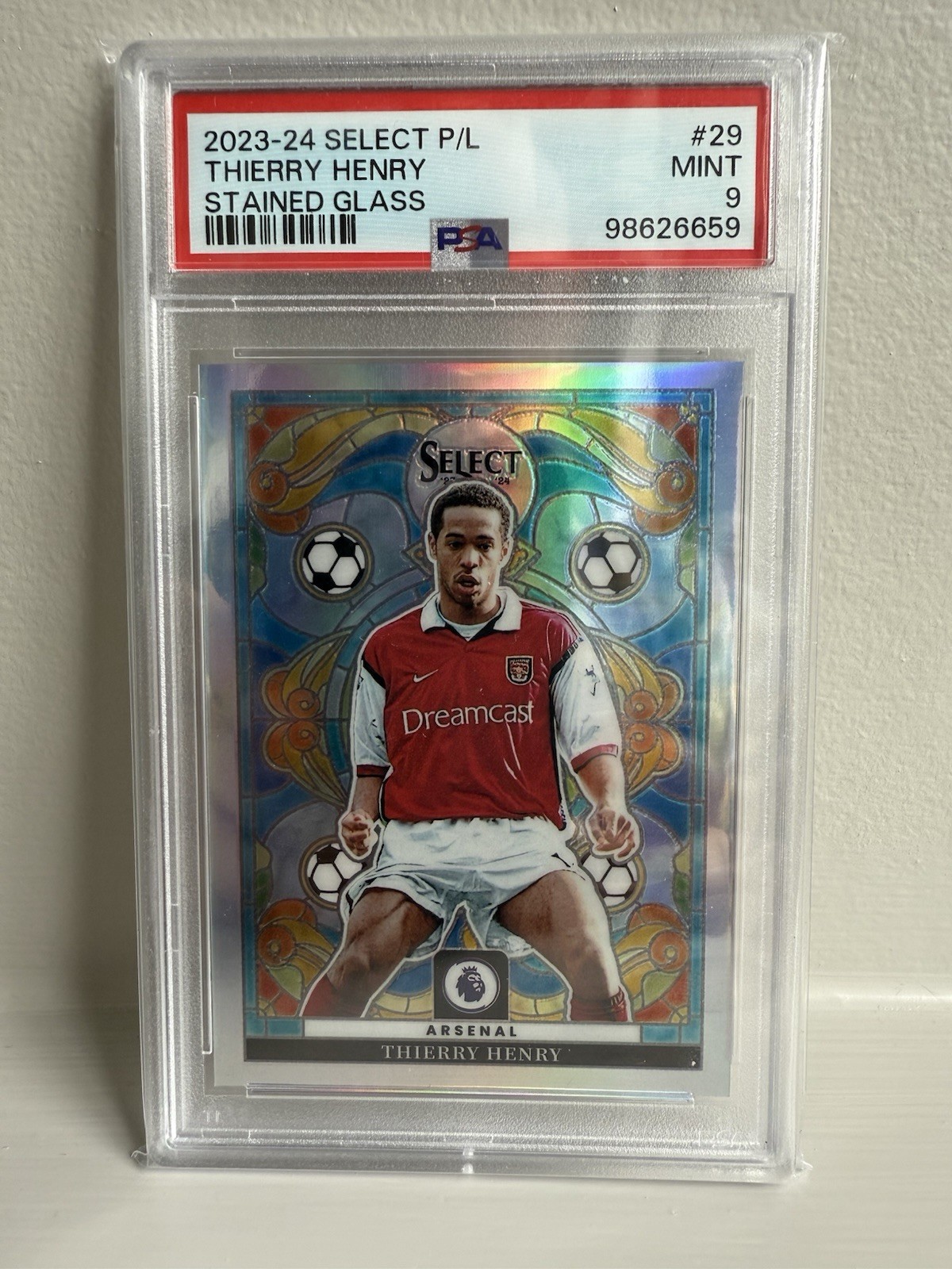 Thierry Henry Panini Select 23-24 Stained Glass Case Hit Arsenal FC for sale on Ebay