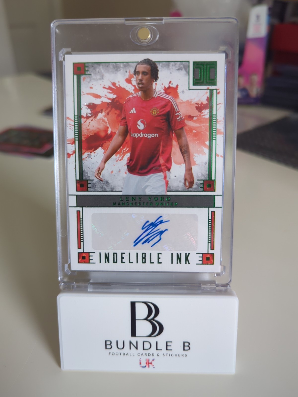Lenny Yoro Impeccable 24/25 Auto /5 🔥 Indelible Ink 2024-2025 Manchester United for sale on Ebay