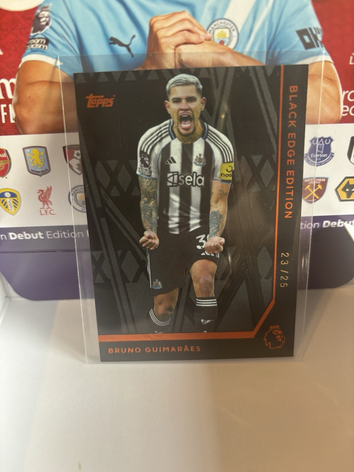 Bruno Guimaraes 2026 Topps Black Edge Edition Newcastle United 23/25 for sale on Ebay