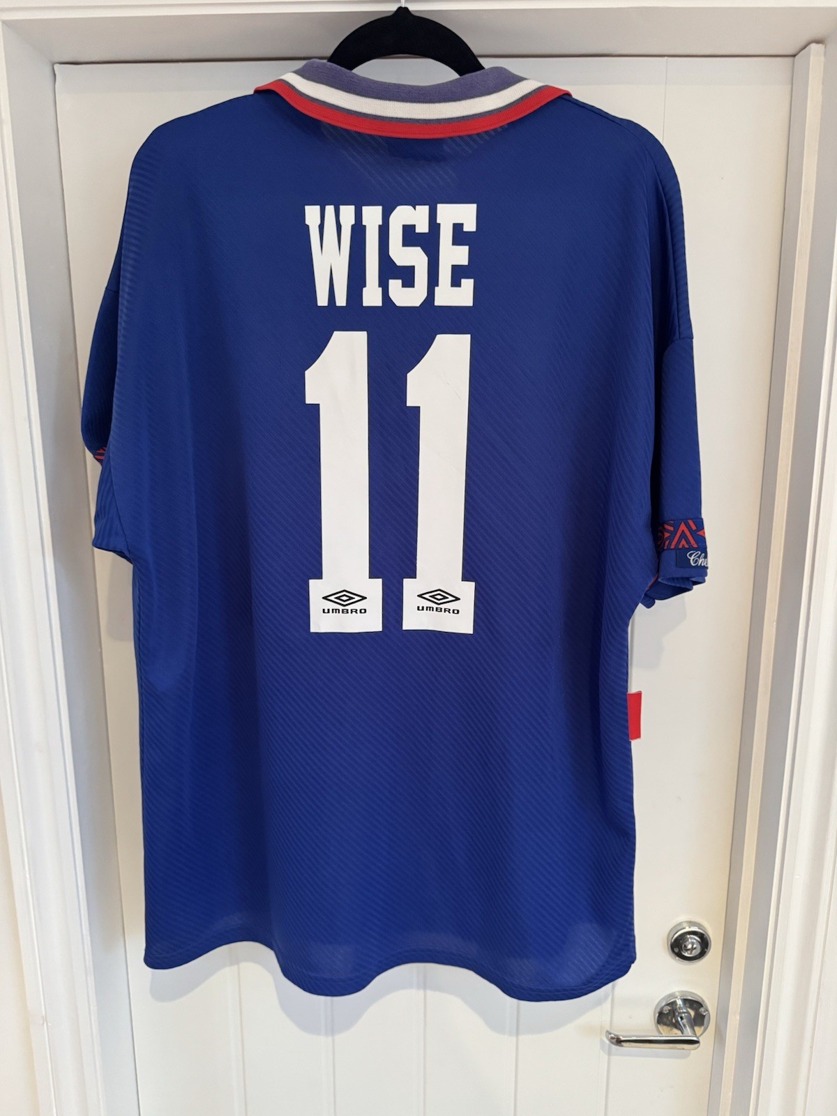 Chelsea Home Shirt 1993/94 Umbro Dennis Wise No.11 Amiga Size XL for sale on Ebay