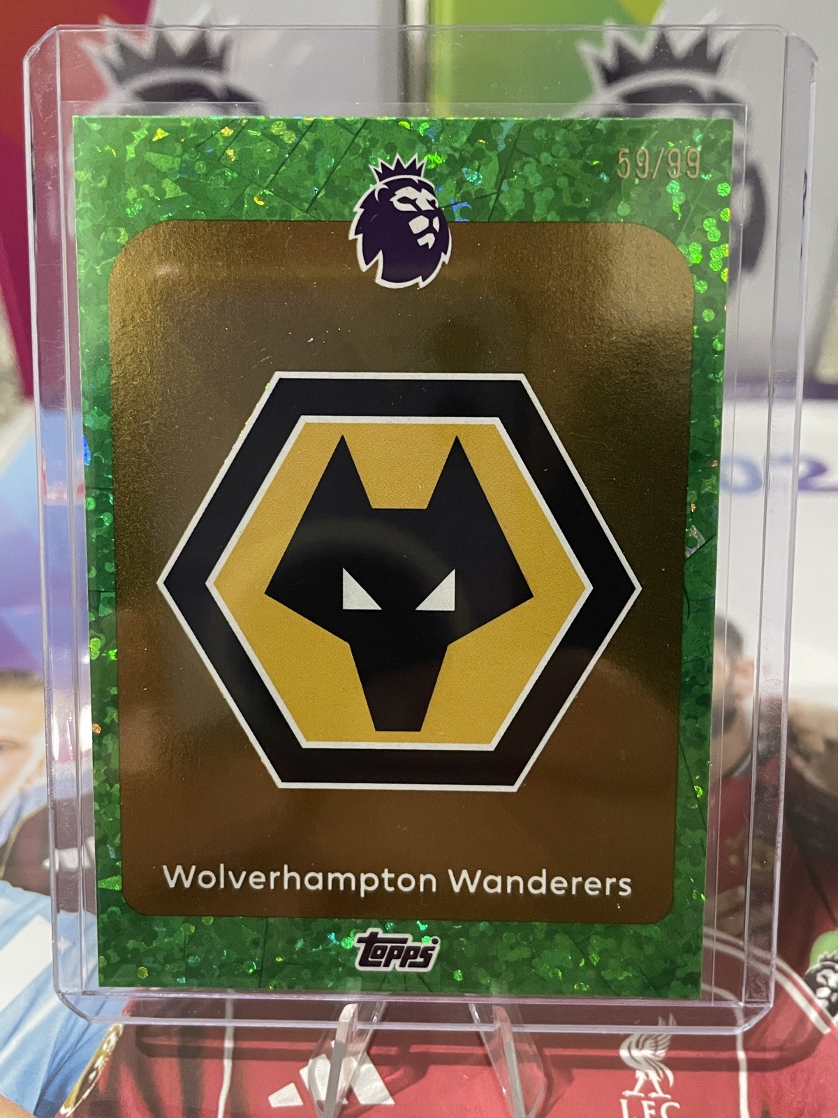 Topps Premier League 2026 Numbered 59/99 Wolves Badge for sale on Ebay