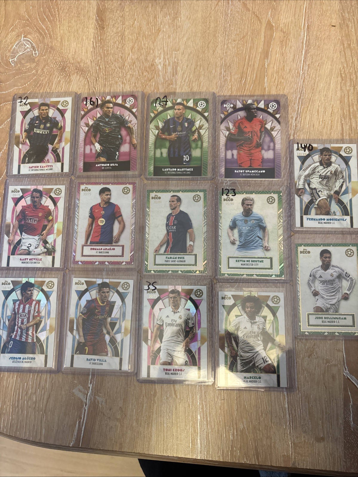 HUGE TOPPS DECO 2024/25 CARD BUNDLE ALL NUMBERED CARDS INC KROOS,AGUERO,VILLA for sale on Ebay