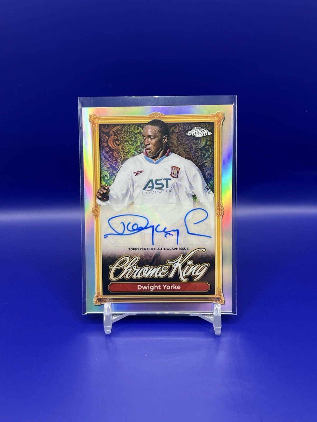 Dwight Yorke - Topps Premier League 25/26 - Chrome King Auto - Aston Villa for sale on Ebay