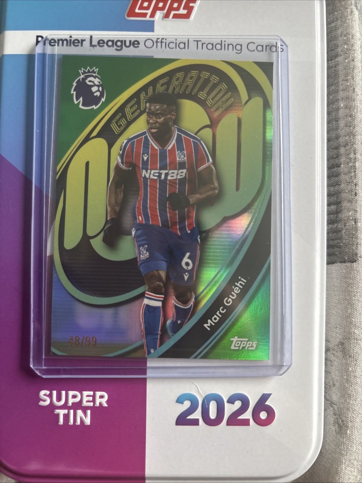 Topps Premier League 25/26 Marc Guehi Crystal Palace Numbered 48/99 Parallel for sale on Ebay