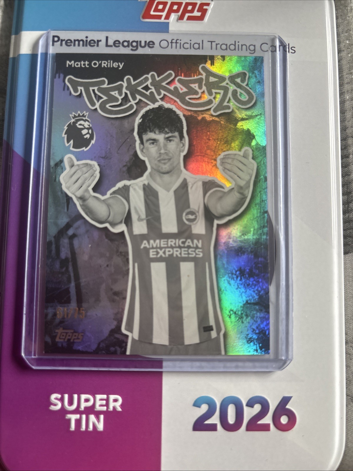 Topps Premier League 25/26 Matt O’reiley Brighton & Hove Numbered 61/75 for sale on Ebay