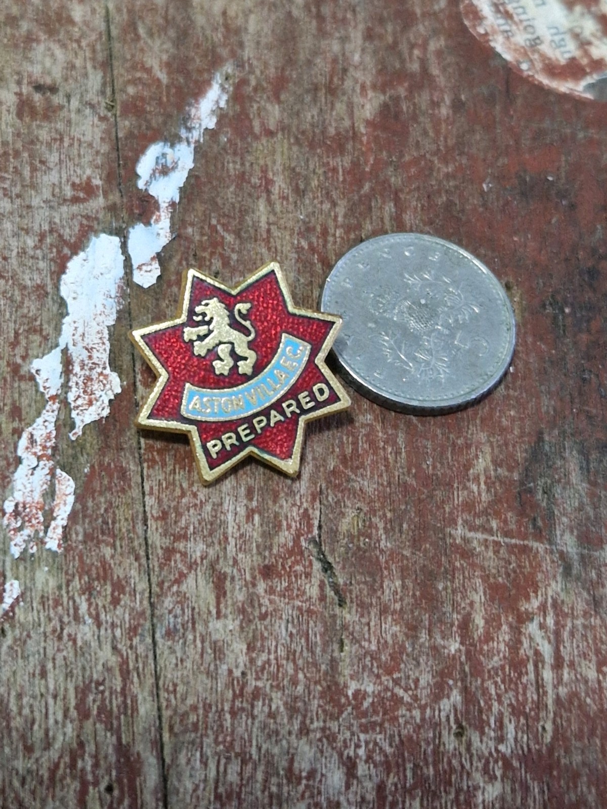 ASTON  VILLA  F C -  AeW  B'HAM  VINTAGE COLLECTABLE  FOOTBALL Pin BADGE for sale on Ebay