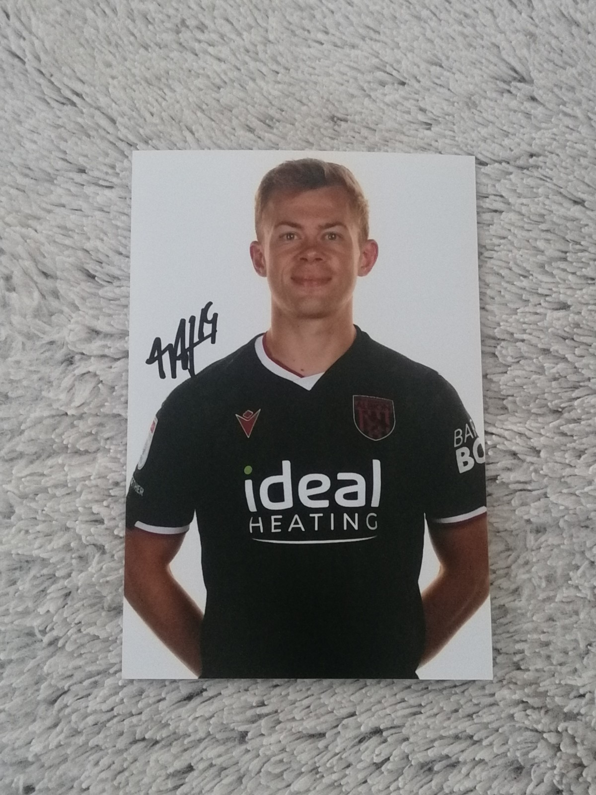 WBA. WEST BROM. WEST BROMWICH ALBION. HAND SIGNED PHOTO 6X4. AUNE HEGGEBO.  for sale on Ebay