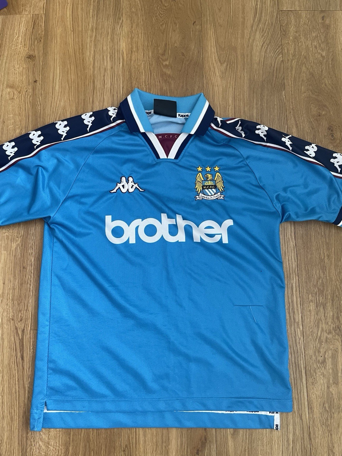 Manchester City Original 1997-99 Home Shirt - Size S for sale on Ebay
