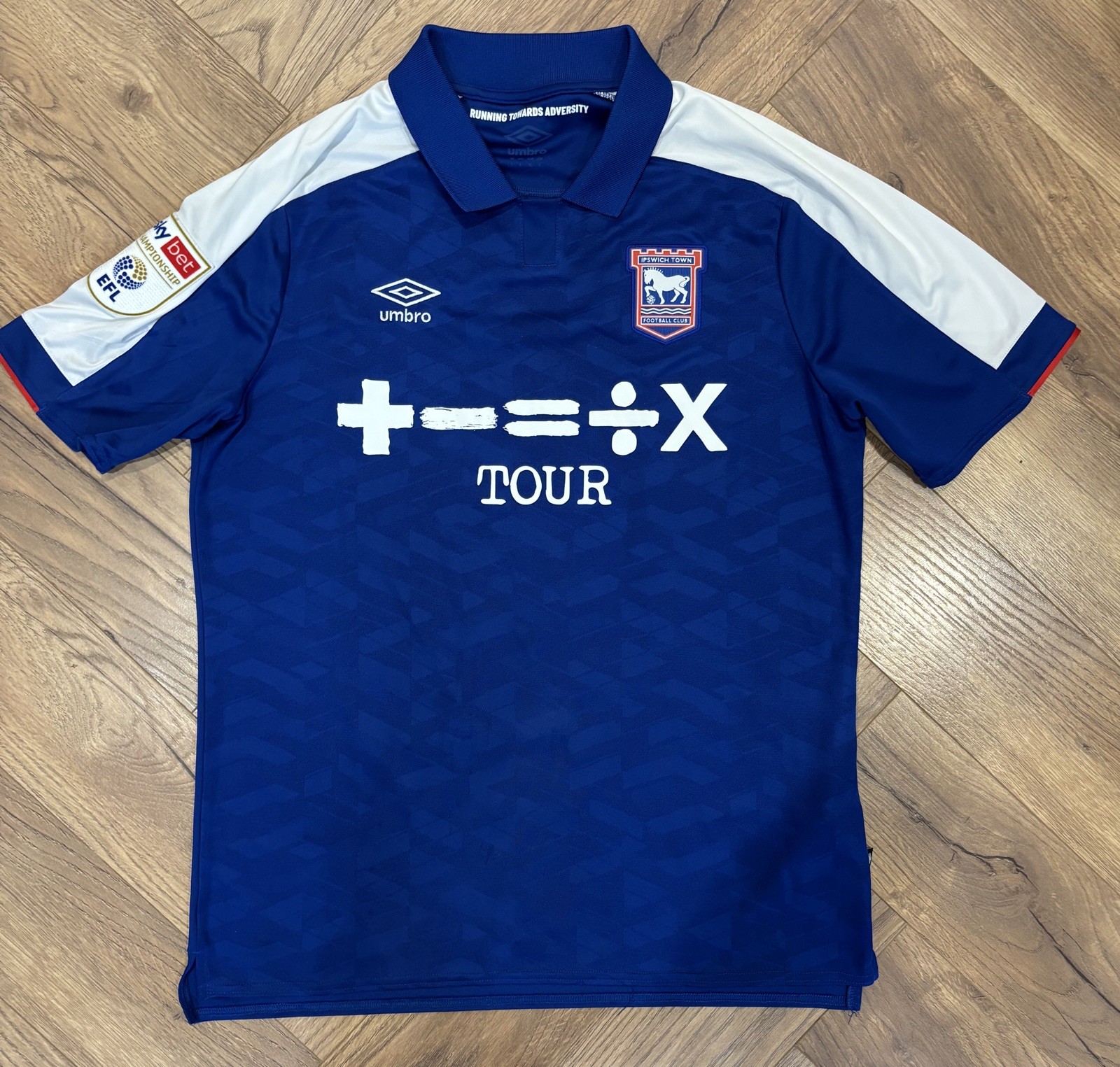 Ipswich Town Umbro 2023/2024 Home Shirt - Size Adult Medium P2P 20.5 inches for sale on Ebay
