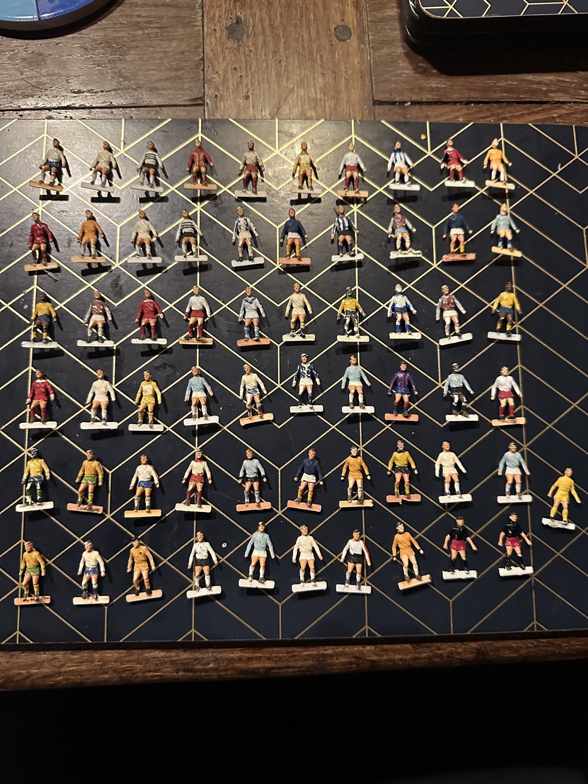  job lot Subbuteo spare heavyweight players  x 61 no bases repainted/touched up  for sale on Ebay