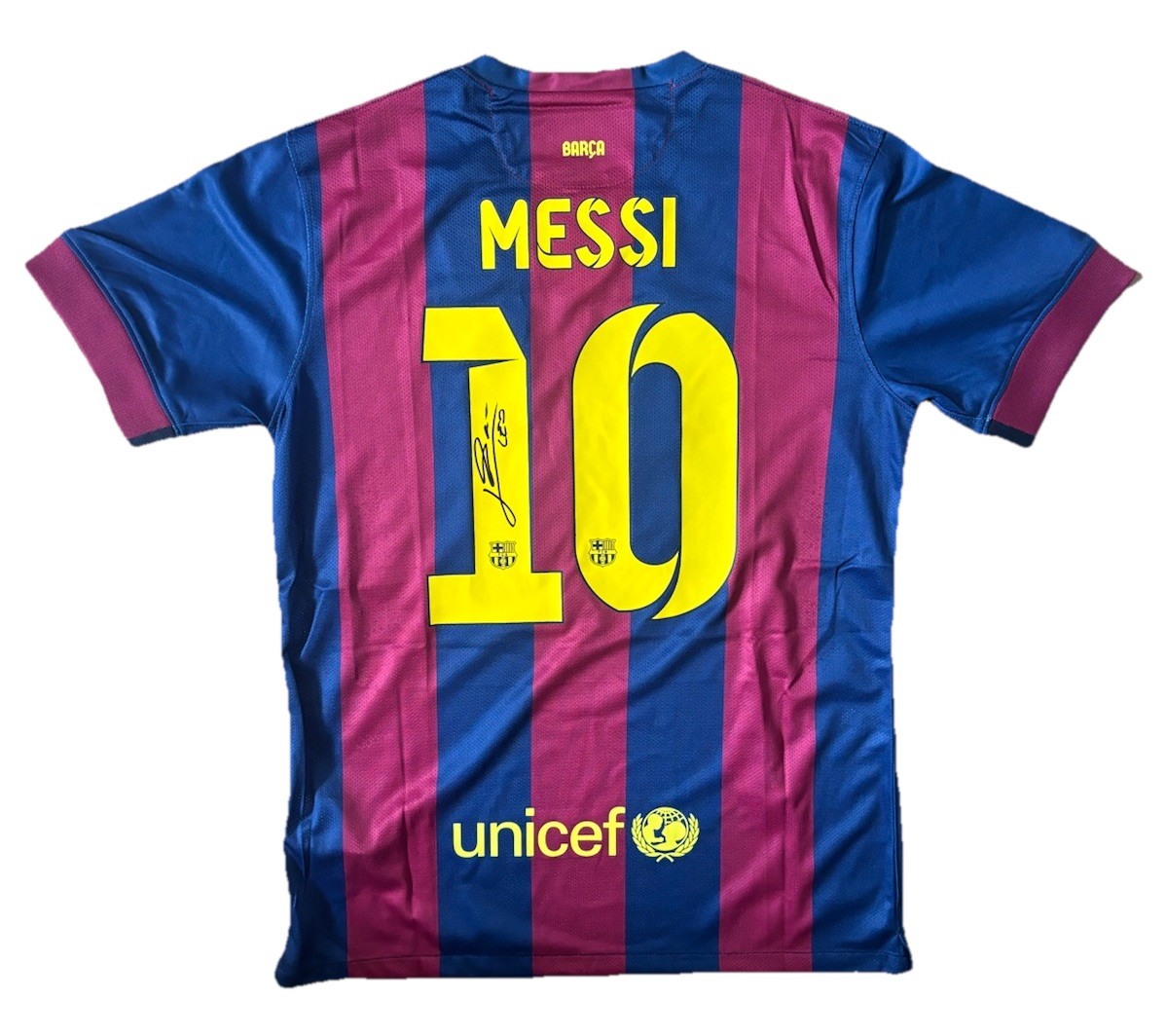 LIONEL MESSI Hand Signed 2017/18 FC Barcelona Shirt OFFICIAL Shirt RARE*COA for sale on Ebay