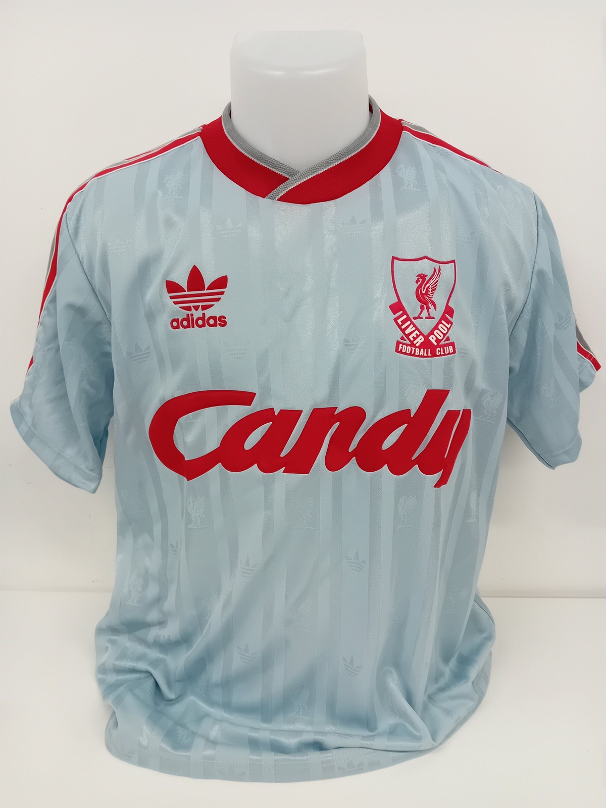 ADIDAS Liverpool FC Candy Away Shirt Large Vintage Football Top 1980s? - AR395 for sale on Ebay