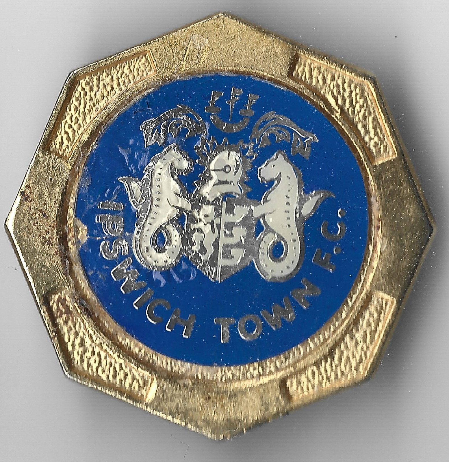 Vintage Ipswich Town Enamel Football Insert Badge for sale on Ebay