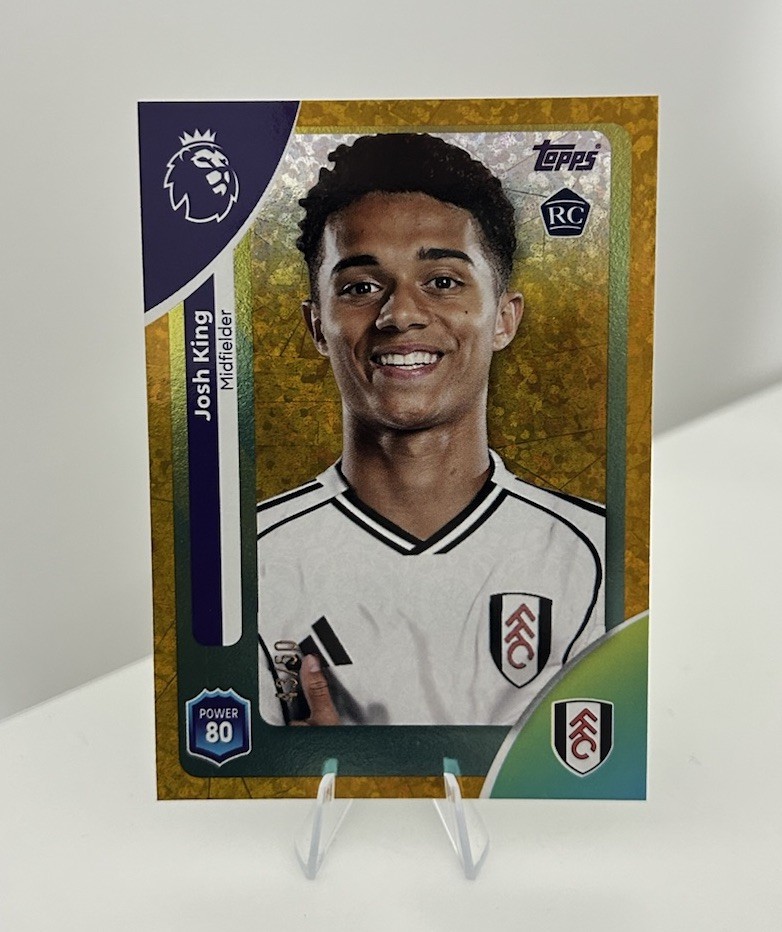 Topps Premier League 2026 Josh King Fulham /50 Gold Sparkle Rookie Card - RARE💎 for sale on Ebay