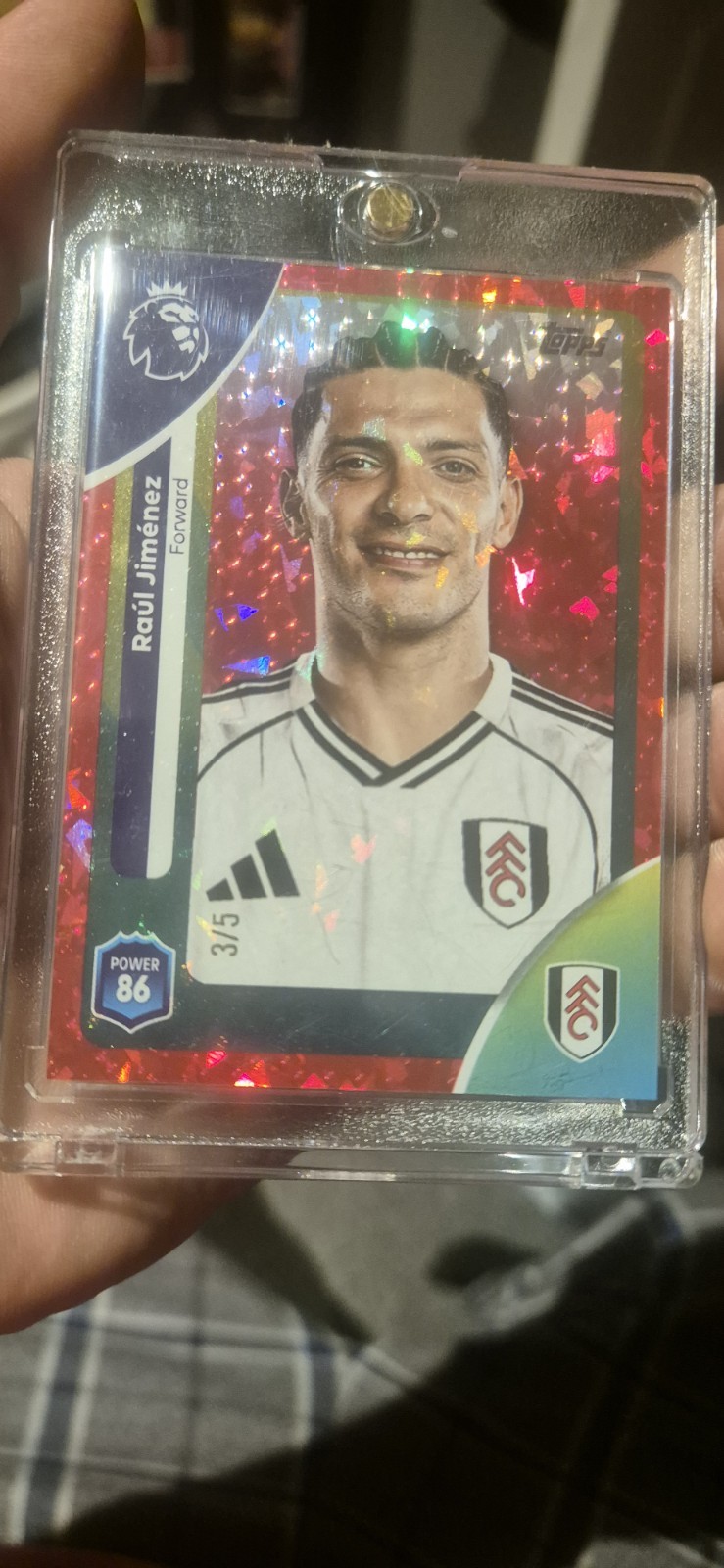 Topps Premier League 2025/2026 Red Parallel Diamond Raul Jimenez Fulham 3/5 for sale on Ebay