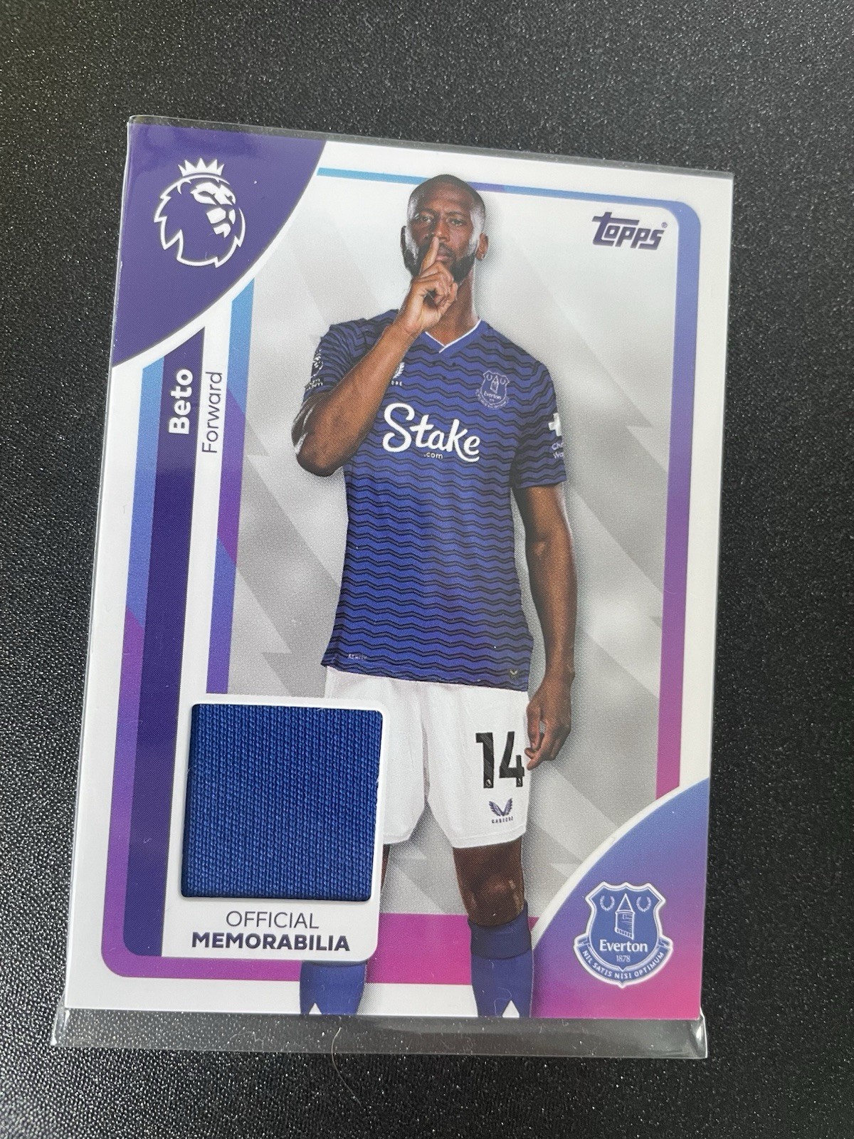 Beto Topps Premier League Patch Relic Everton 2025 - 2026 for sale on Ebay