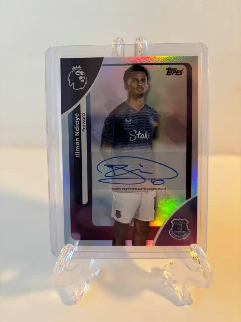 Topps Premier League 2026 - Iliman Ndiaye Auto Autograph Everton for sale on Ebay