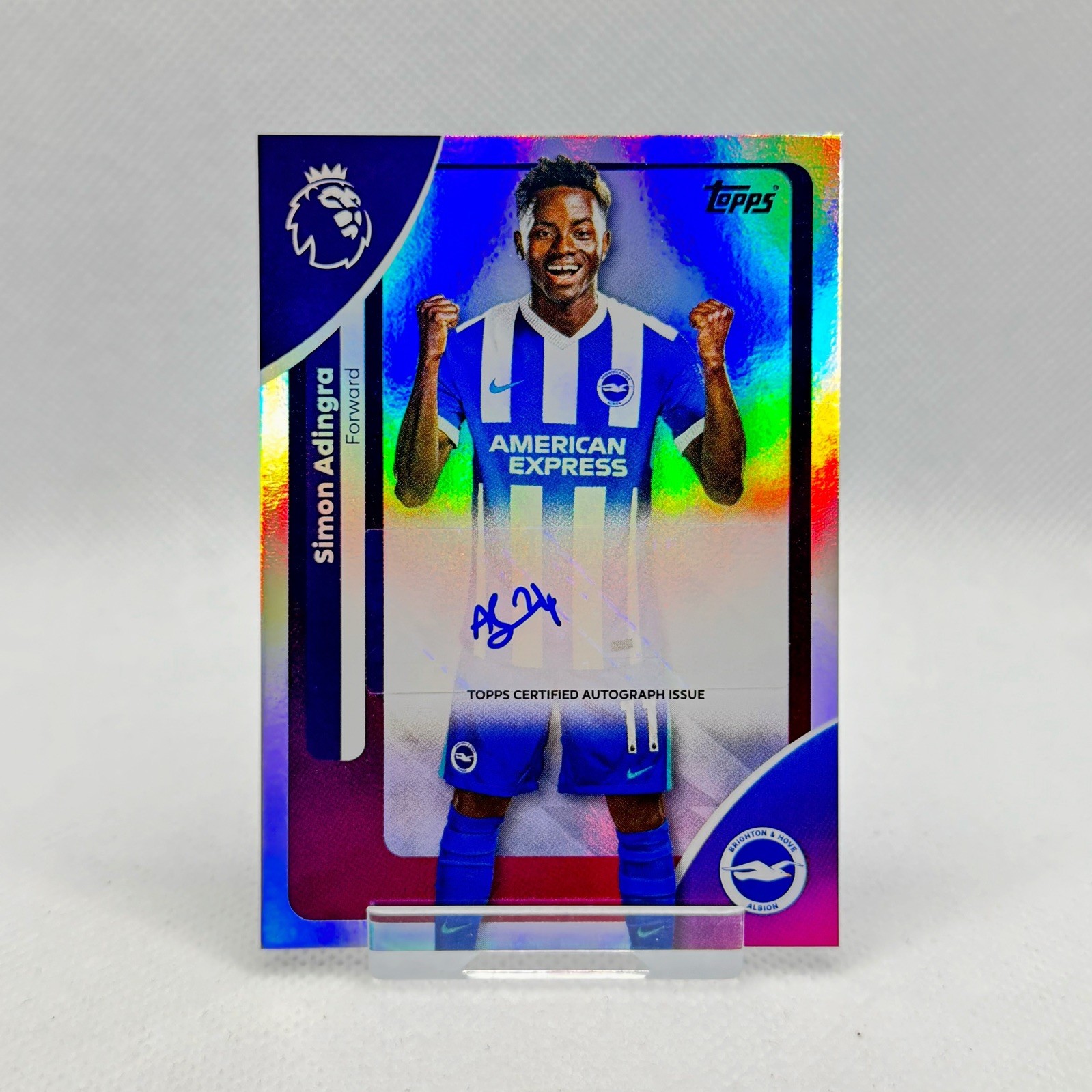 2026 Topps Premier League Simon Adingra Base Autograph Auto Parallel - Brighton for sale on Ebay