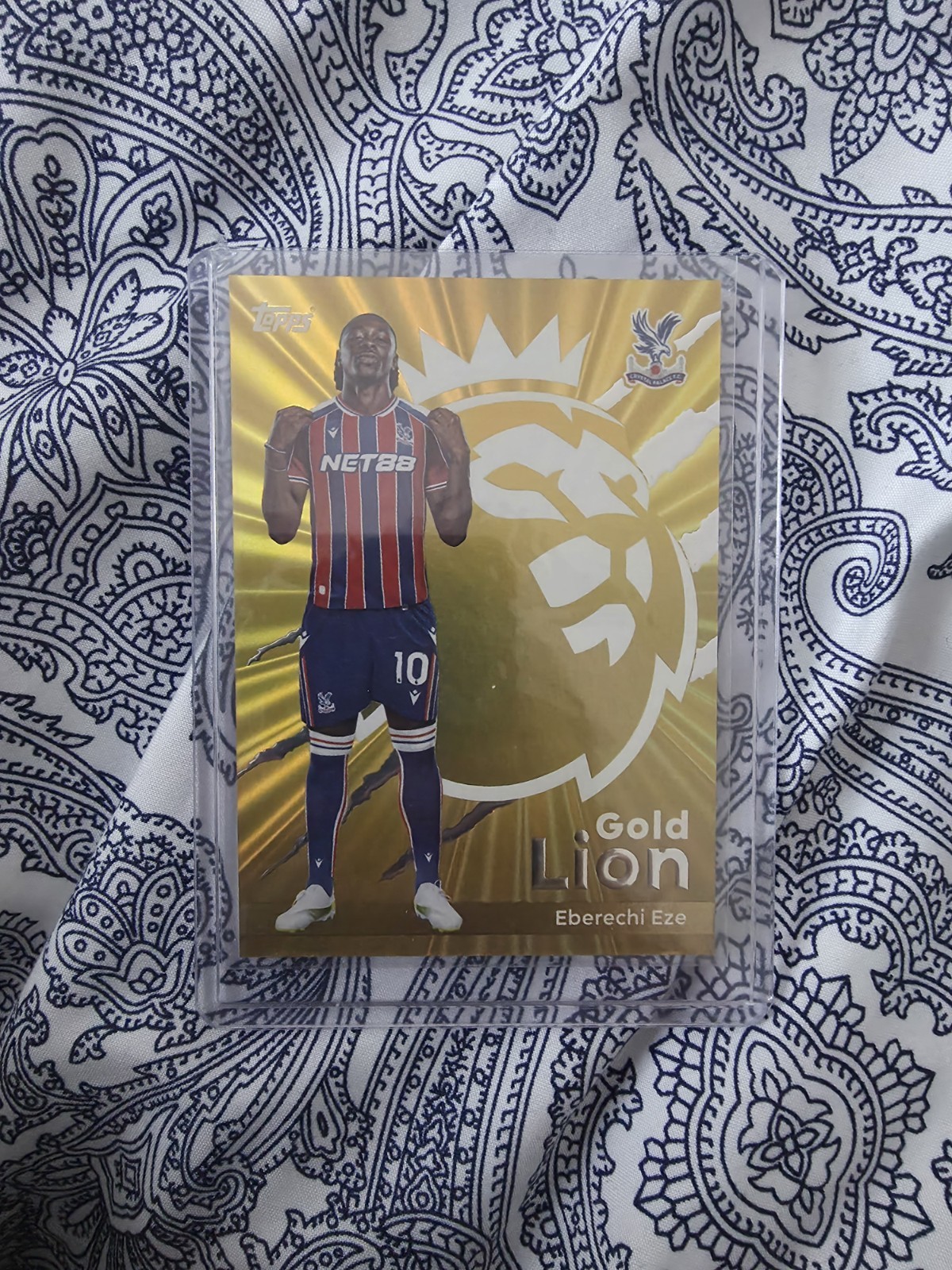 Crystal Palace Golden Lion 2026 Premier League Card Eberechi Eze for sale on Ebay