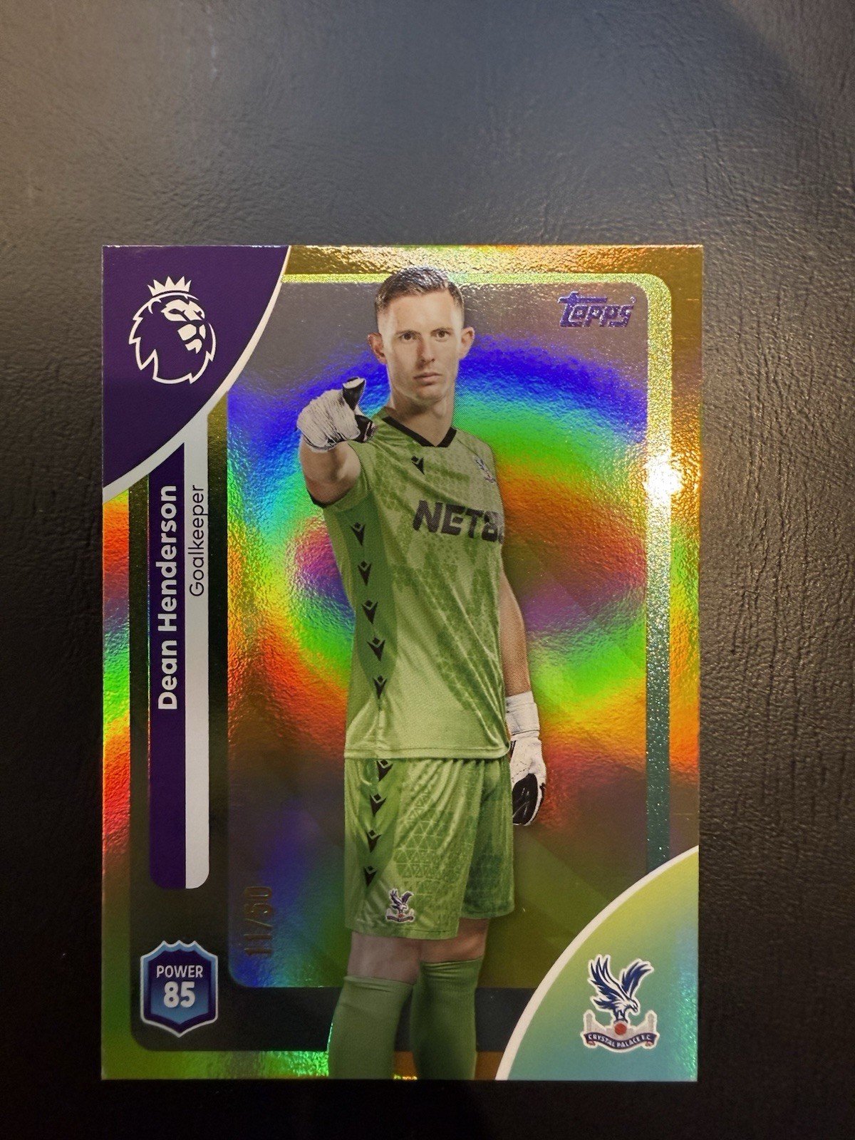 Topps Premier League 2025/26 Crystal Palace Dean Henderson numbered 16/50 for sale on Ebay