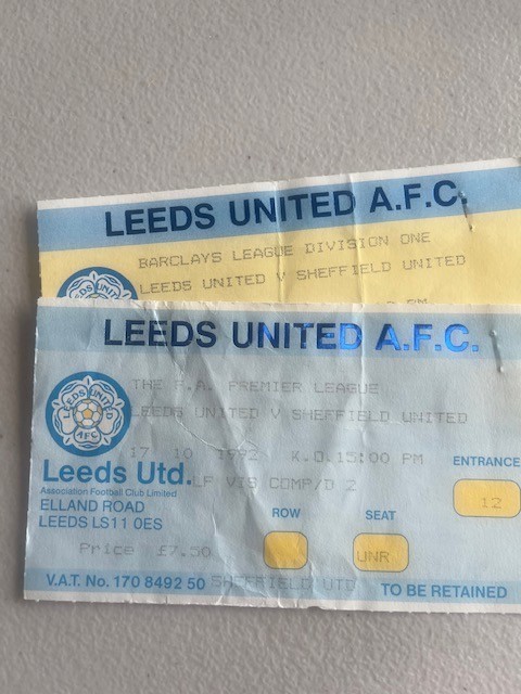 Leeds United  v Sheffield United - 2 tickets - different games for sale on Ebay