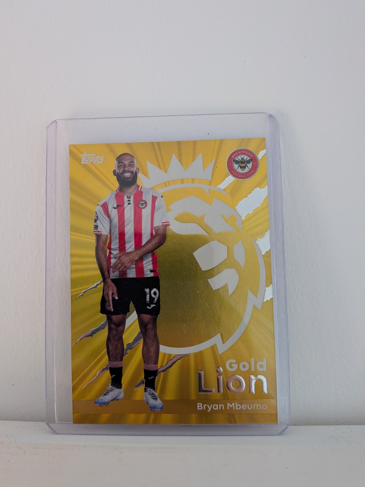 Topps Premier League 2025/26 Bryan Mbuemo Gold Lion Brentford for sale on Ebay