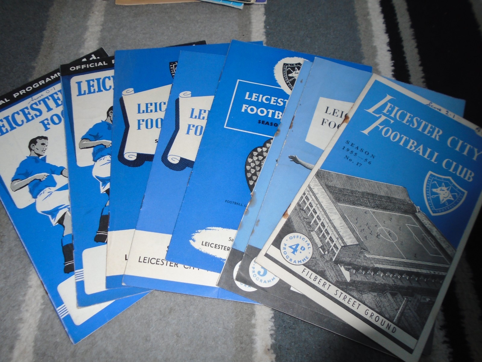 LEICESTER CITY HOMES 1955-6 TO 1959-60 X 8 ISSUES ALL LISTED for sale on Ebay