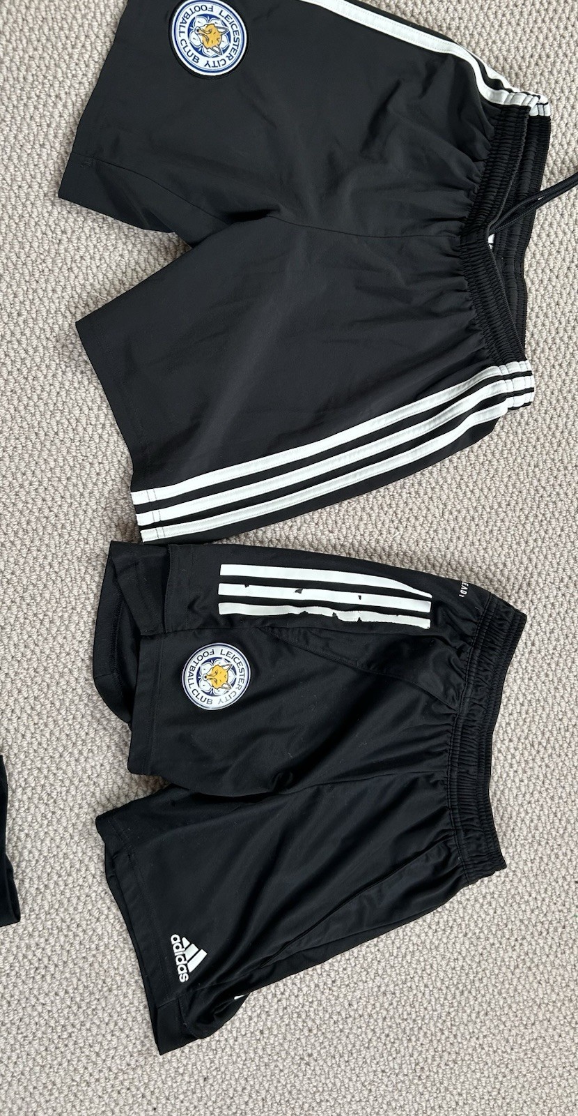 Two Pairs Of Leicester City Football Club Shorts Age 11-12 for sale on Ebay