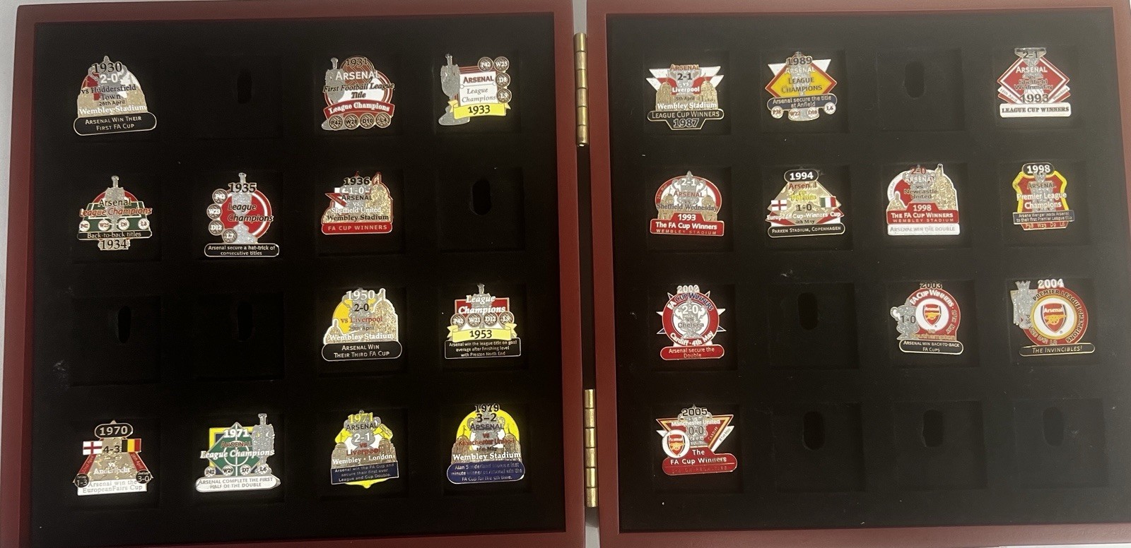 Arsenal Pin Badge Collection Danbury Mint for sale on Ebay