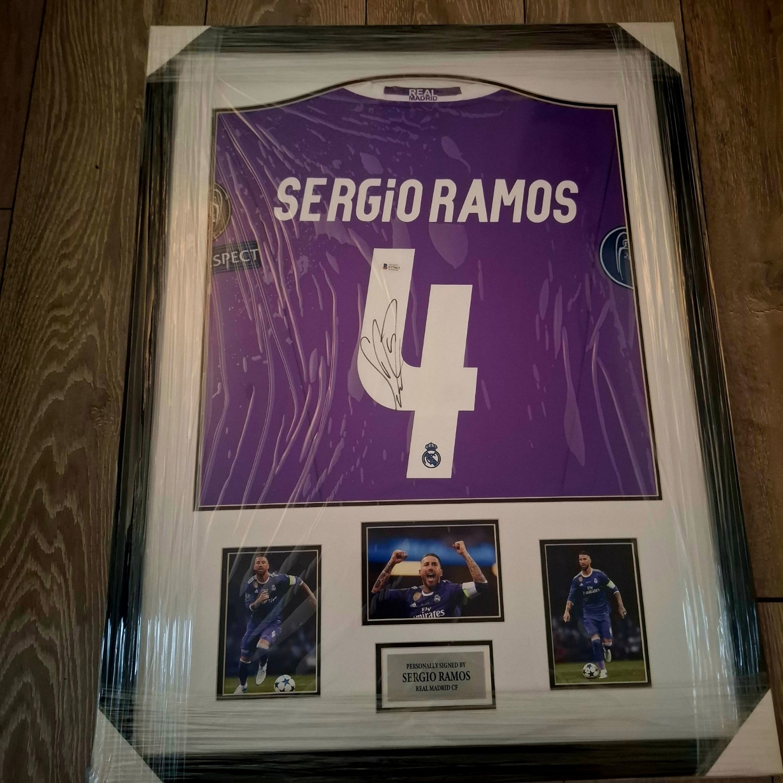 Sergio Ramos Hand Signed Real Madrid Deluxe Framed Shirt Beckett BAS  for sale on Ebay