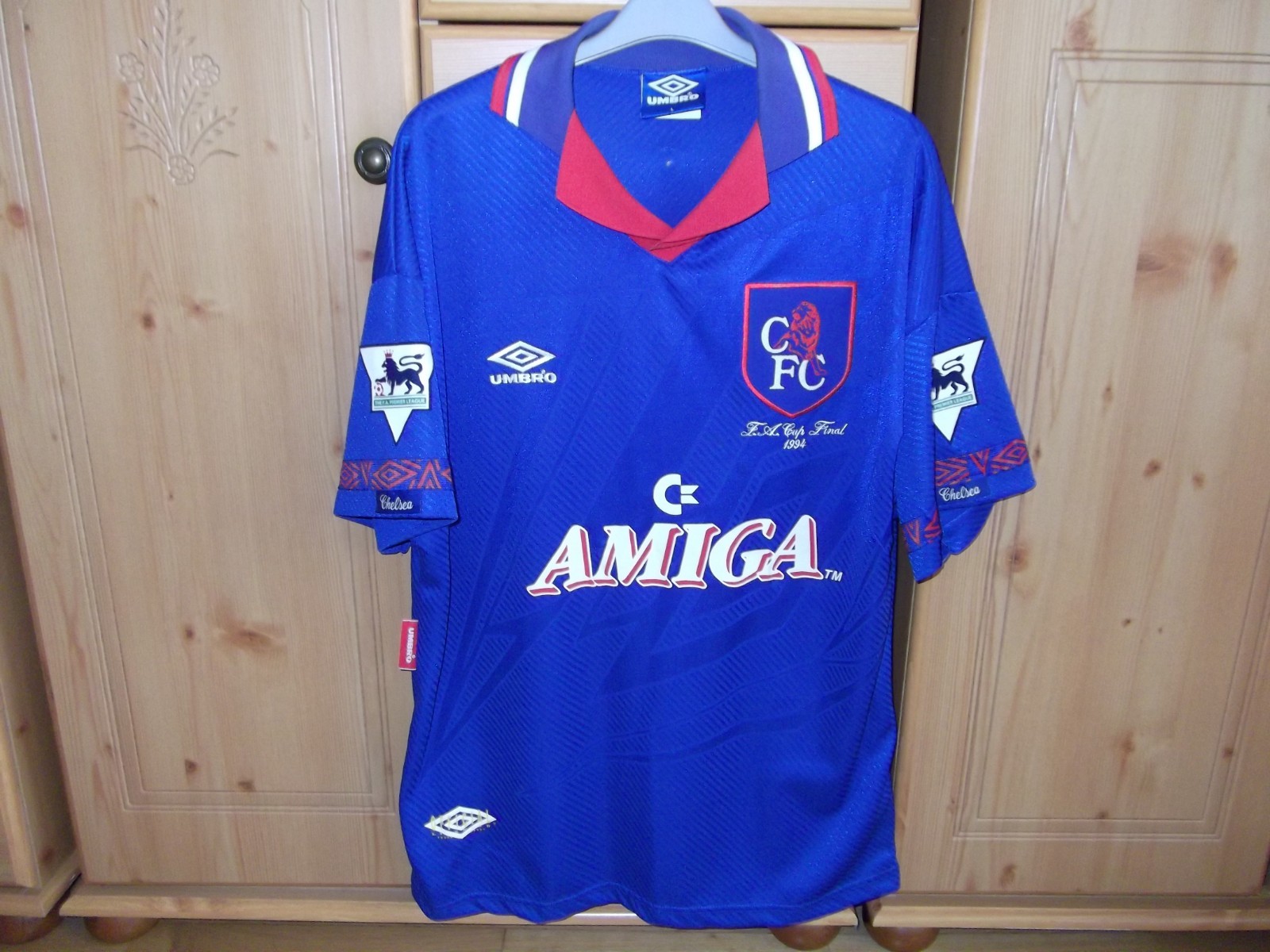 Chelsea Original 1994 umbro Home F.A. Cup Final Shirt for sale on Ebay