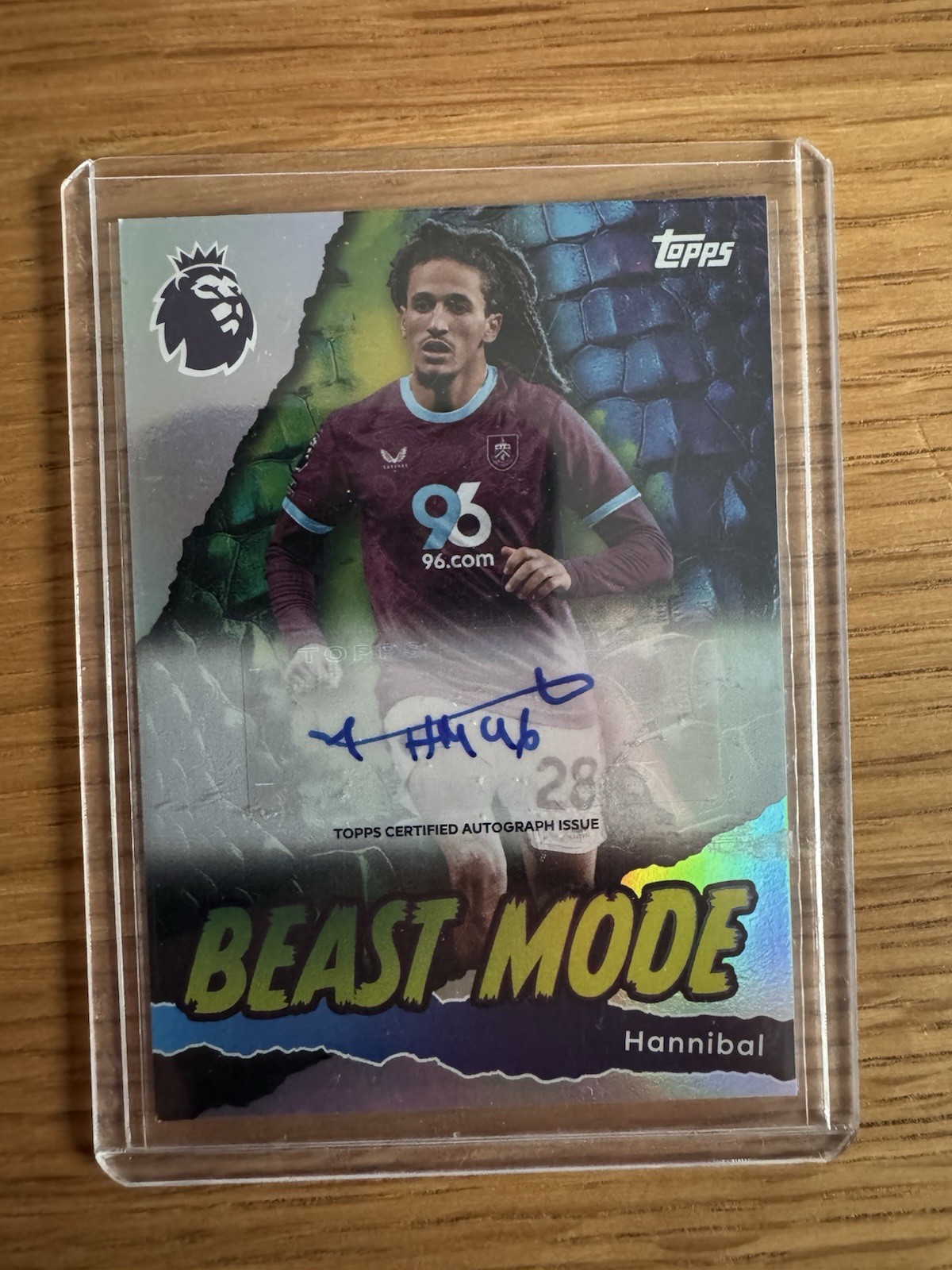 Hannibal Beast Mode Auto Topps 2026 Burnley for sale on Ebay