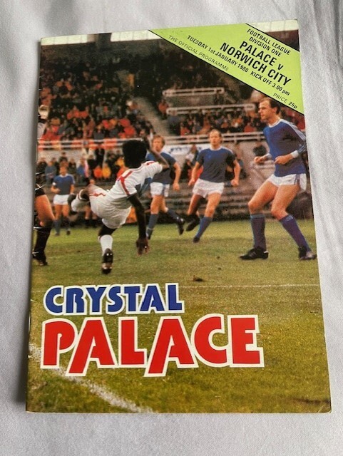 Crystal Palace v Norwich City Football League Division 1 Programme 1/1/80 for sale on Ebay
