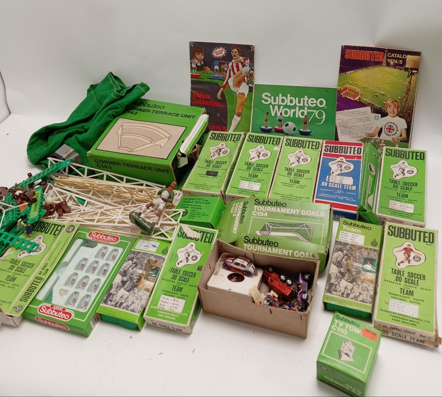 Vintage Subbuteo Table Soccer Bundle with Teams Goals Catalogues for sale on Ebay