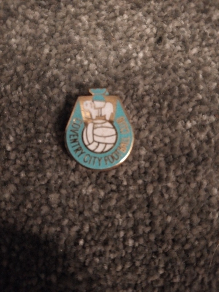 RARE VINTAGE COVENTRY CITY FOOTBALL CLUB 1970s PIN BADGE RARE FIND  for sale on Ebay