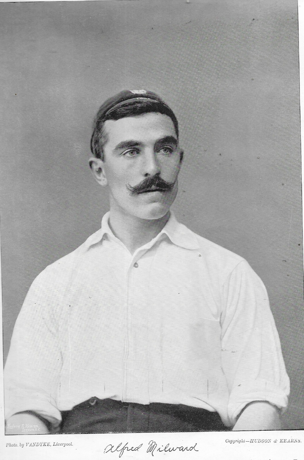 ORIGINAL 1895 PICTURE - ALF MILLWARD - EVERTON -  NEW BRIGHTON  - SOUTHAMPTON for sale on Ebay