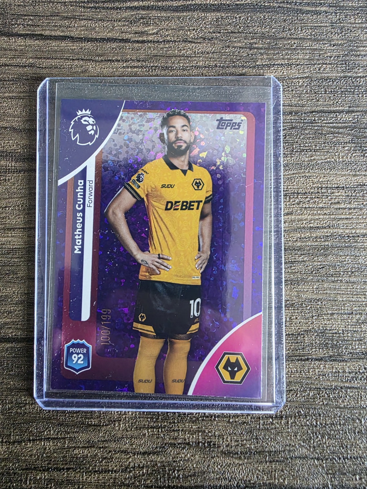 Topps Premier League 2026 Matheus Cunha Purple Diamond /199 Wolves Man United for sale on Ebay