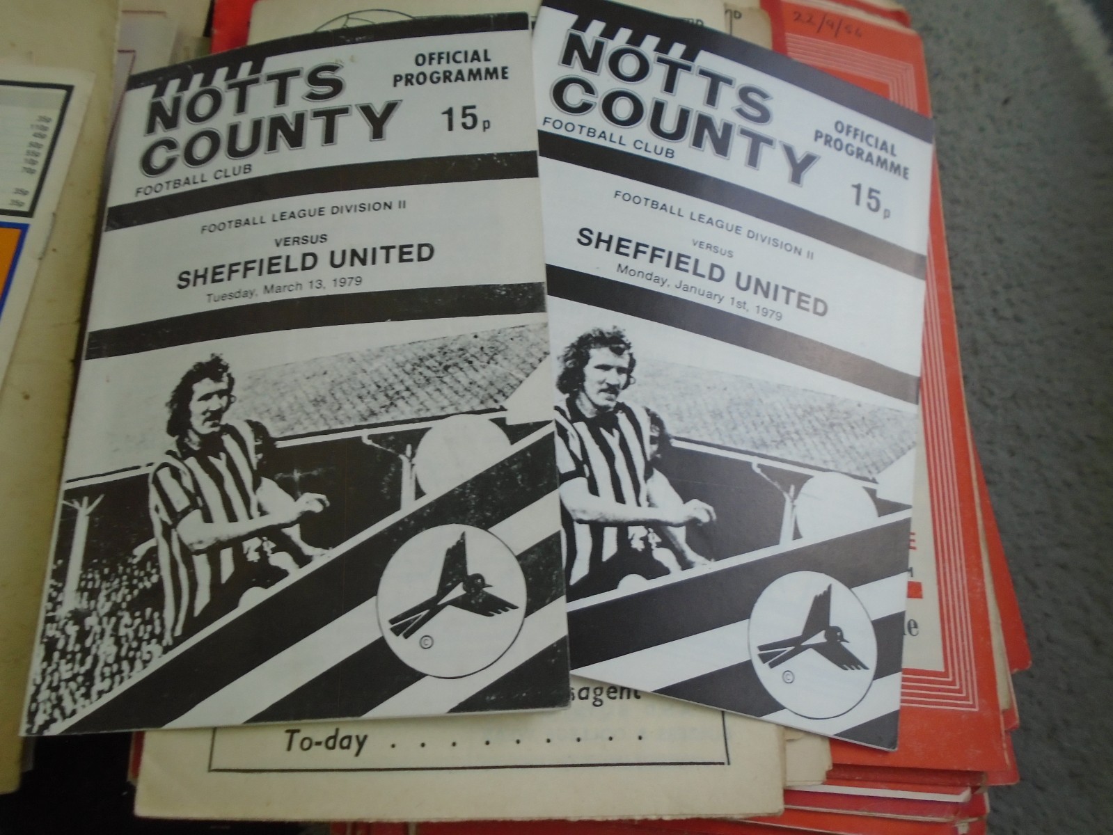 NOTTS COUNTY V SHEFFIELD UNITED 1978-9 POSTPONED +RE-ARRANGED for sale on Ebay