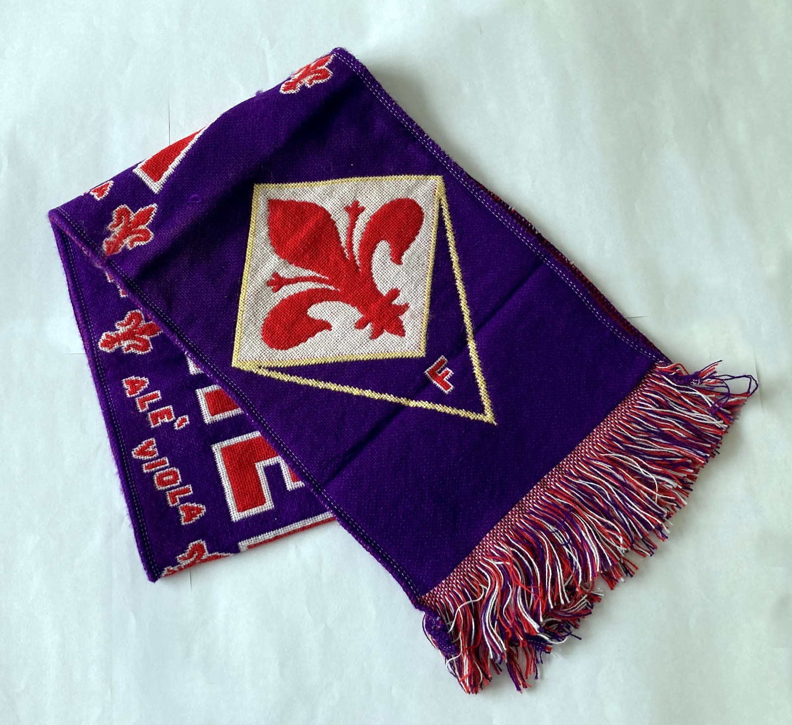 1999 FIORENTINA (Viola) football SCARF in perfect condition_FREE POSTAGE (UK) for sale on Ebay