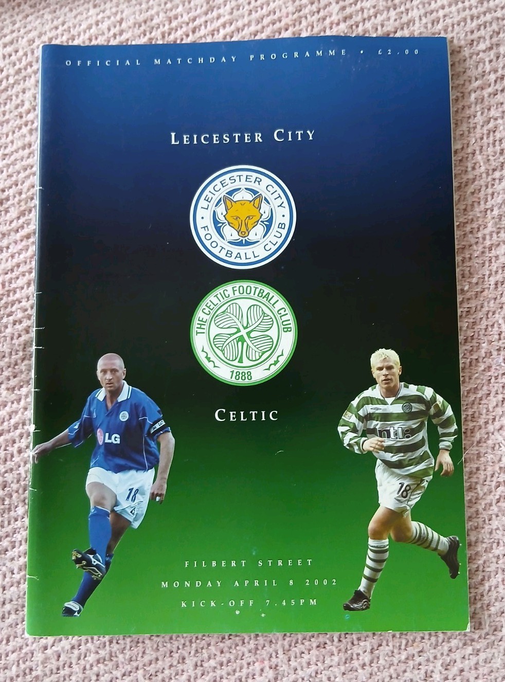 Leicester City v  Celtic  2002 Friendly  for sale on Ebay