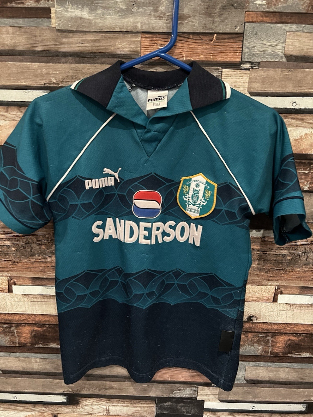 Sheffield Wednesday 1996 Away Shirt - Kids Large- Blinker for sale on Ebay