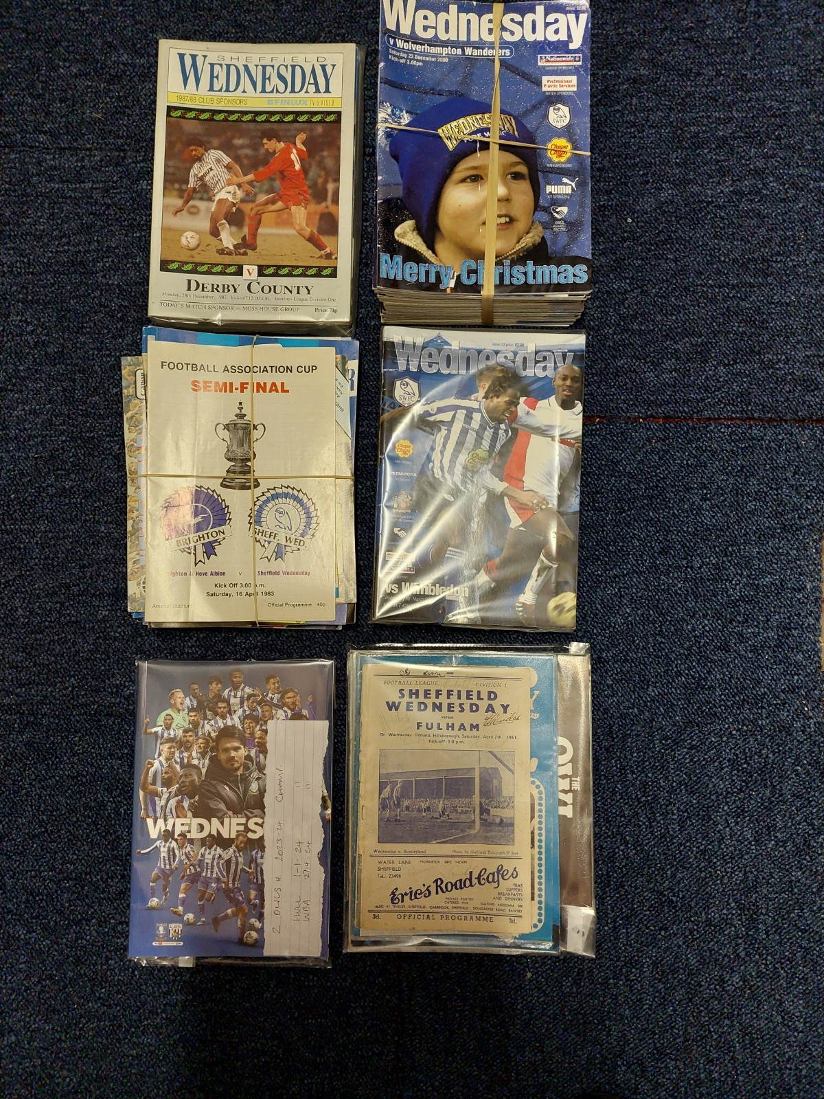 71 Sheffield Wednesday Home Programmes 1951-2024 for sale on Ebay