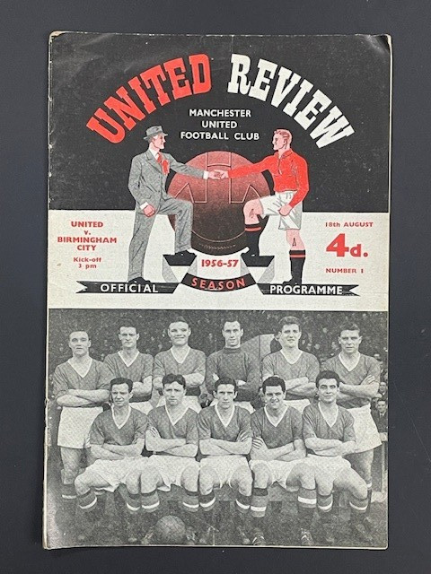 1956/57 MANCHESTER UNITED V BIRMINGHAM CITY 18-08-1956 DIVISION 1 for sale on Ebay