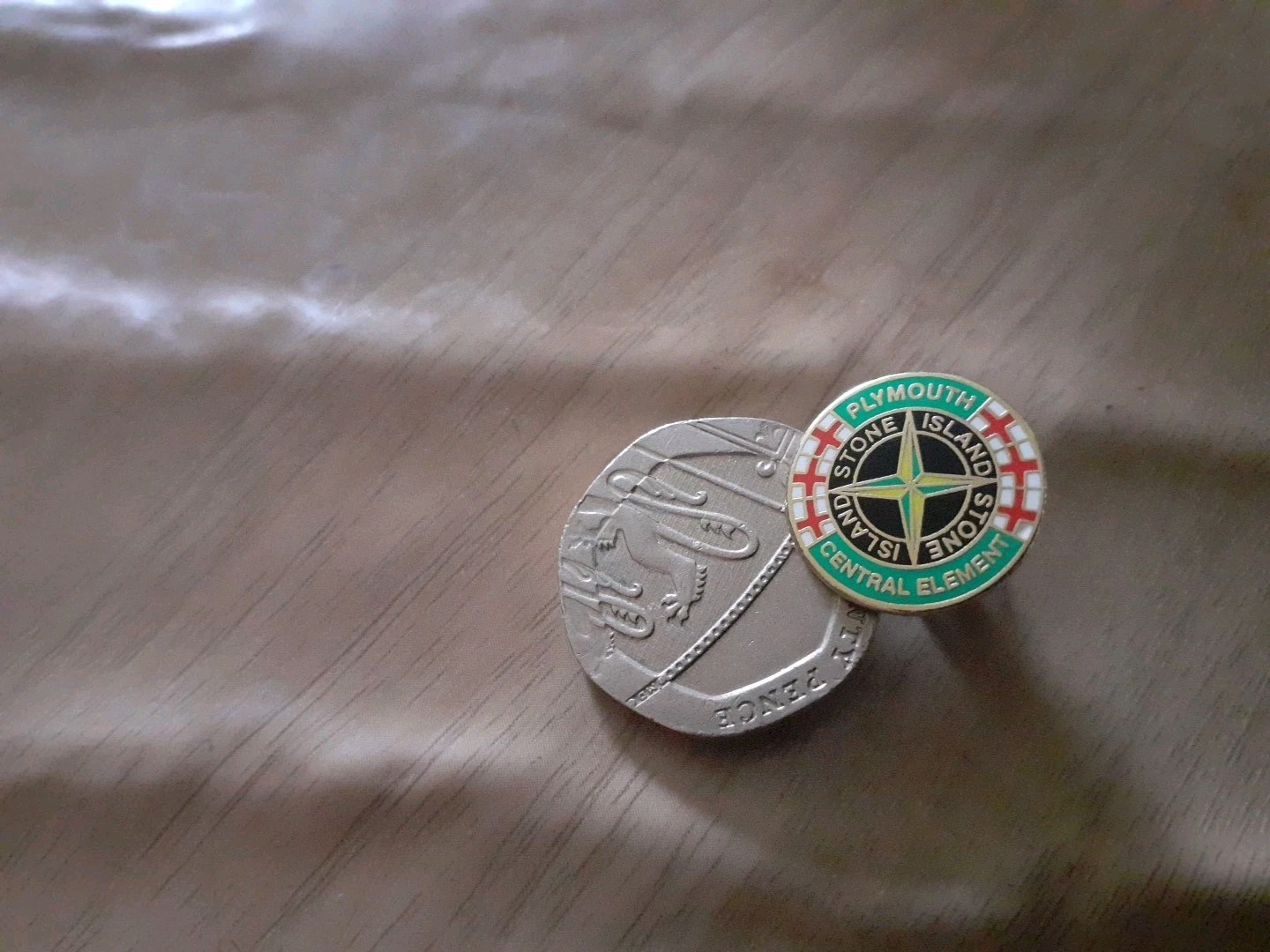 PLYMOUTH ARGYLE CENTRAL ELIMENT HOOLIGAN BADGE for sale on Ebay
