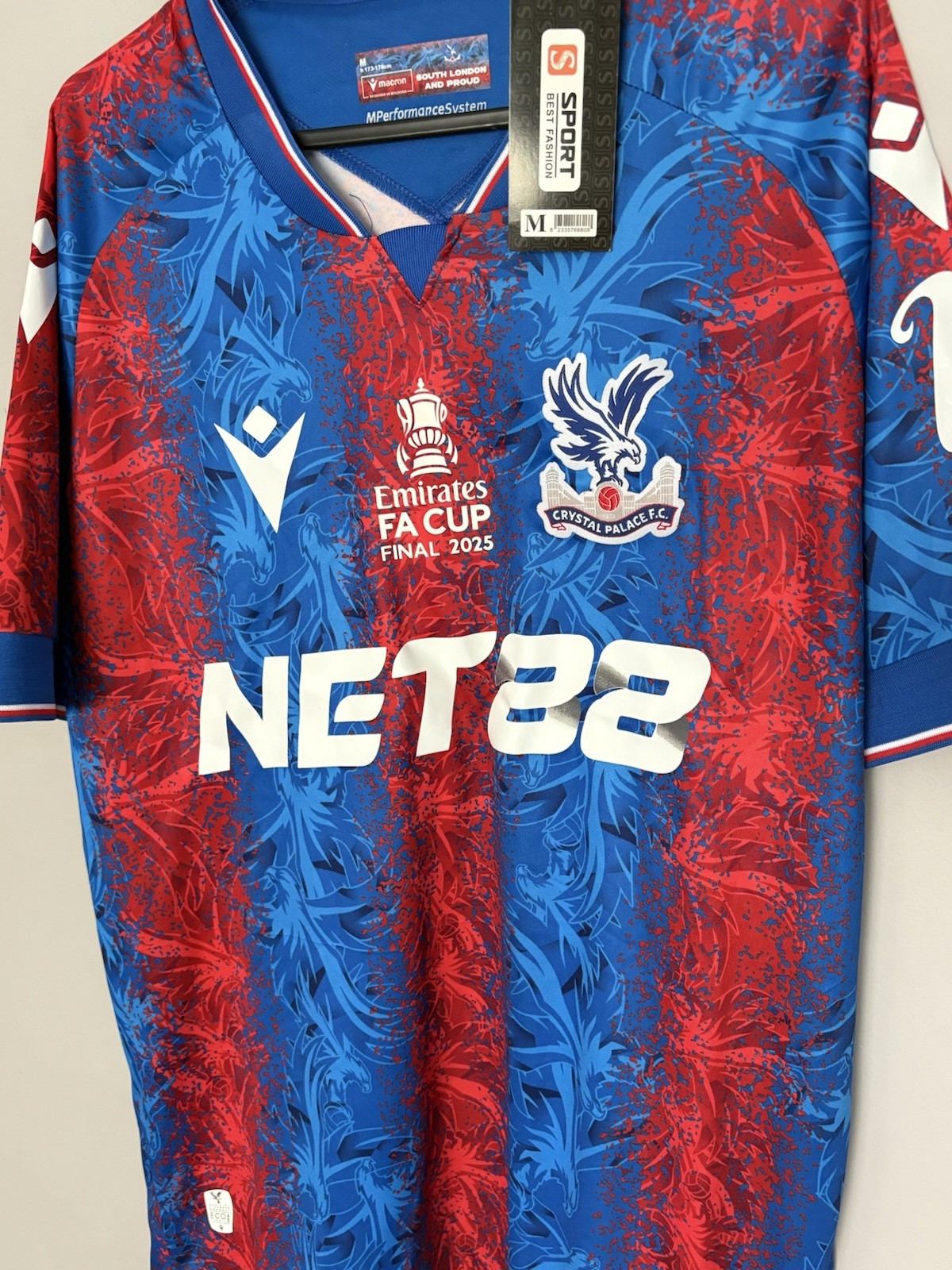 Crystal Palace FA CUP FINAL Shirt, Brand New with Tags - Medium for sale on Ebay