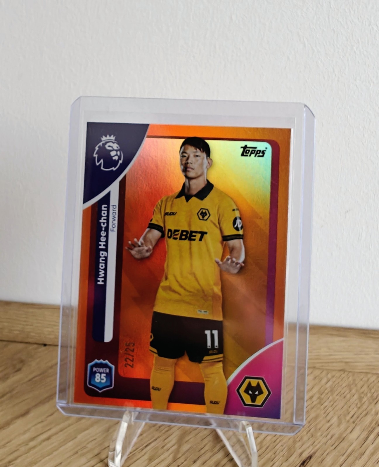 Hwang Hee Chan /25 Numbered Orange Topps Premier League 2025 - 2026  Wolves for sale on Ebay