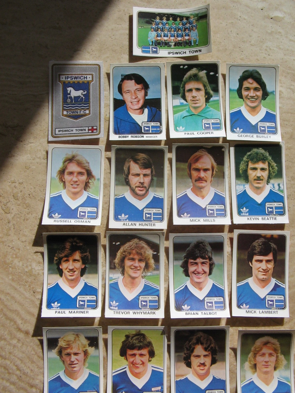 Panini Football 79 Stickers Ex Album - Ipswich Town set of 17 incl. Silk Badge for sale on Ebay