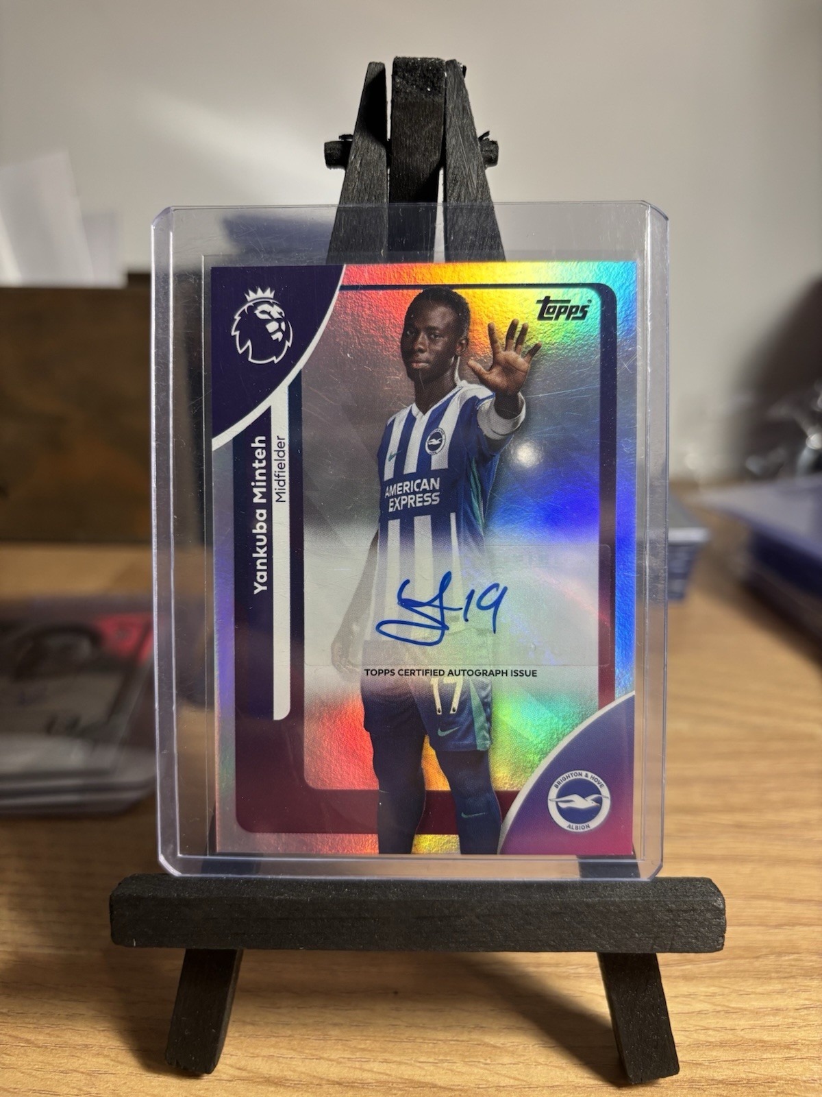 Topps Premier League 2026 Yankuba Minteh Brighton & Hove Albion Auto #AC-YM for sale on Ebay