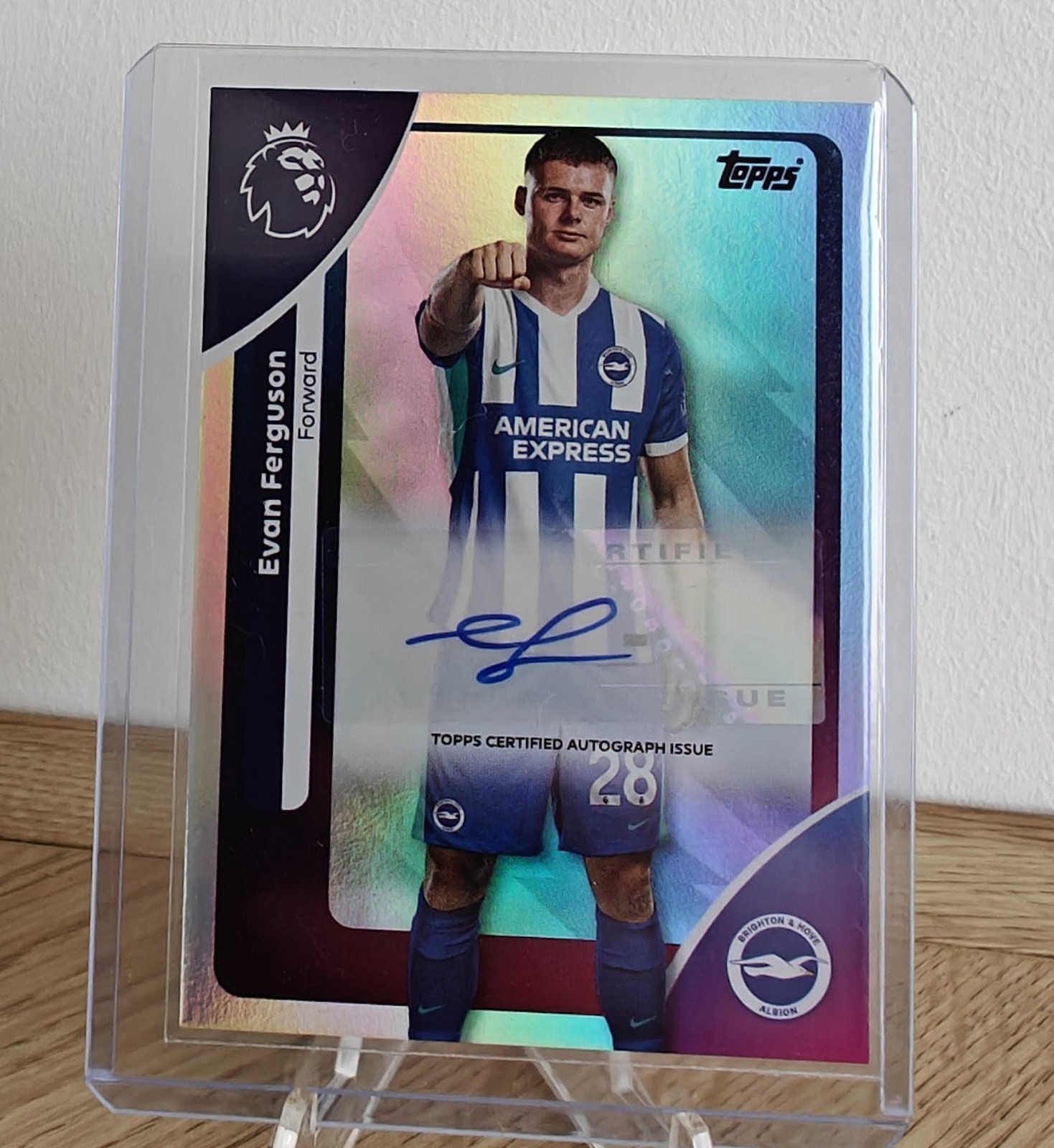 Evan Ferguson Topps Premier League 2025-2026 Autograph Auto Brighton Card for sale on Ebay